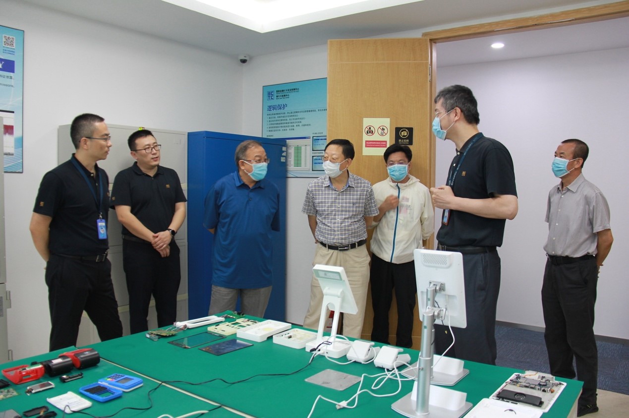 中国印钞造币总公司布建臣总经理一行调研银行卡检测中心深圳分子公司